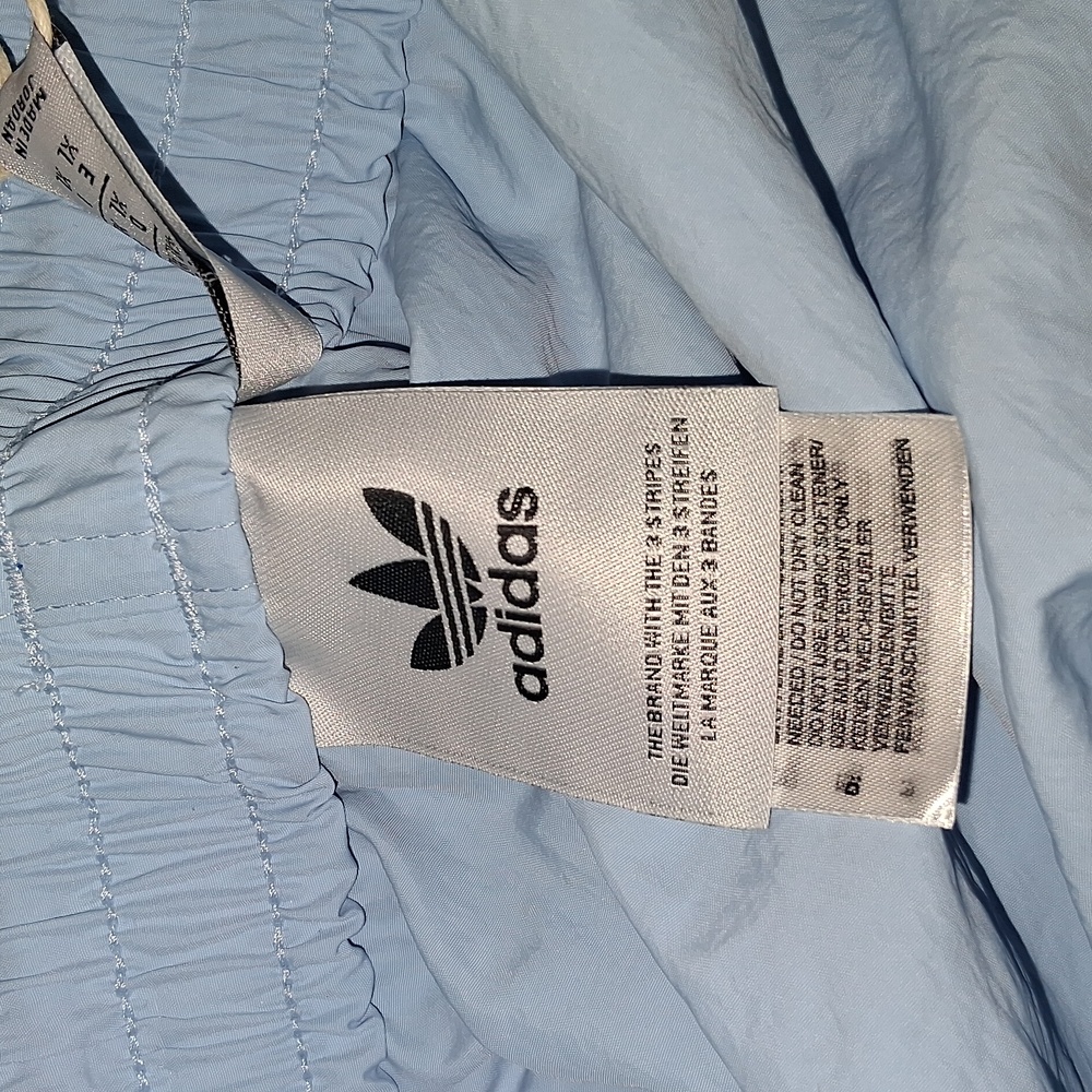 Adidas Originals Sprinter Shorts Size-XL Light Blue/Navy NWT - Picture 4 of 5